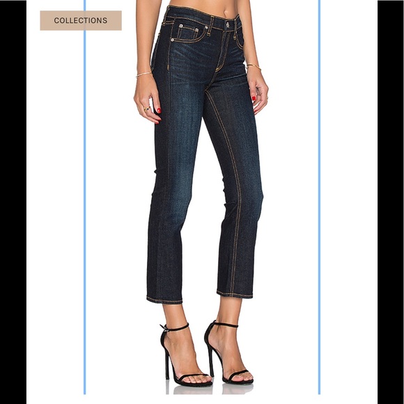 Rag & Bone High Waist 10” Inch Crop/Jean/Denim - Picture 7 of 8